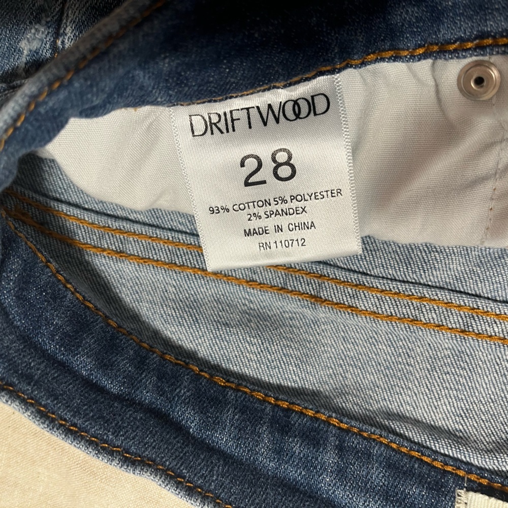 DRIFTWOOD Blue Embroiderd Detail Jeans - Picture 4 of 4
